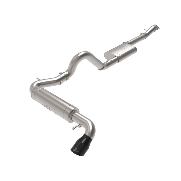 Afe Stainless Steel, With Muffler, 3 Inch Pipe Diameter, Single Exhaust With Single Exit, Rear Exit 49-43136-B
